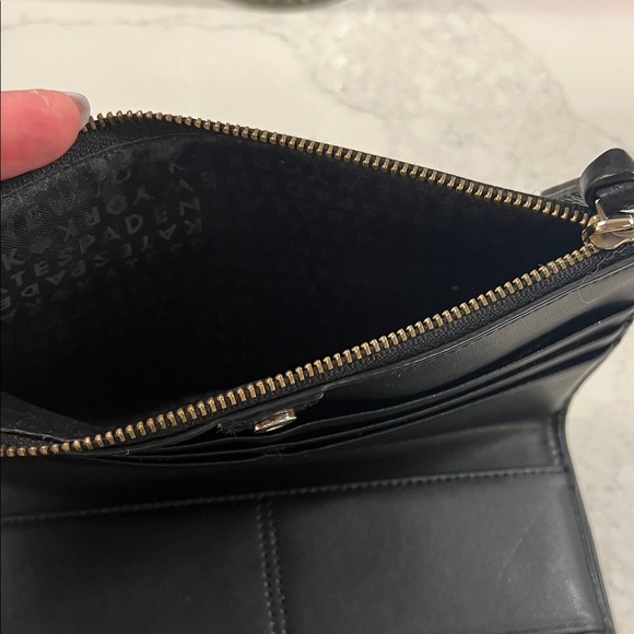 Kate Spade Black Pebbled Leather Wallet - Picture 6 of 7